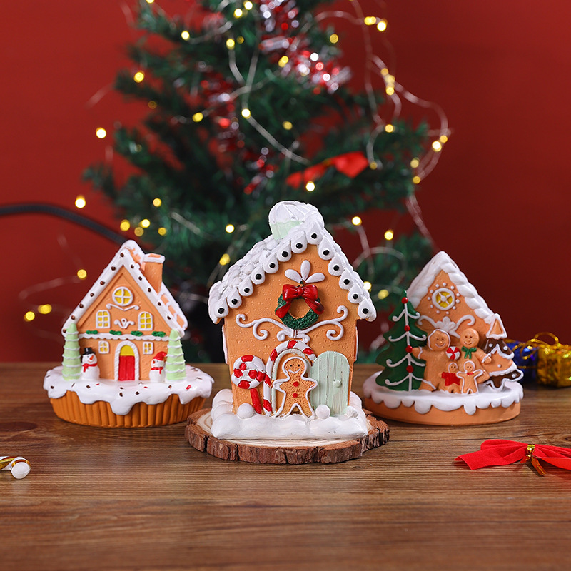 Christmas Snow House Settings Store Dessert Stomato Window Micro…