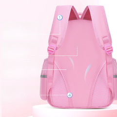 Elementary school student backpack children's cartoon backpack double shoulder back protector load reduction agency wholesale logo printing male and female backpack 