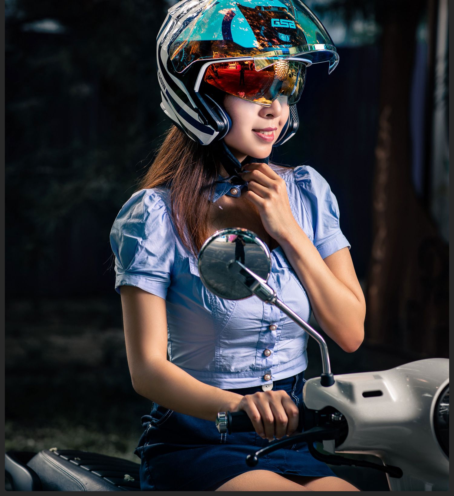 Motorcycle Retro Half Helmet Sunscreen