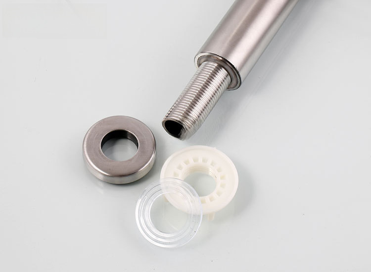 Single cold faucet stainless steel brushed basin faucet single hole laundry sink basin basin faucet wholesale