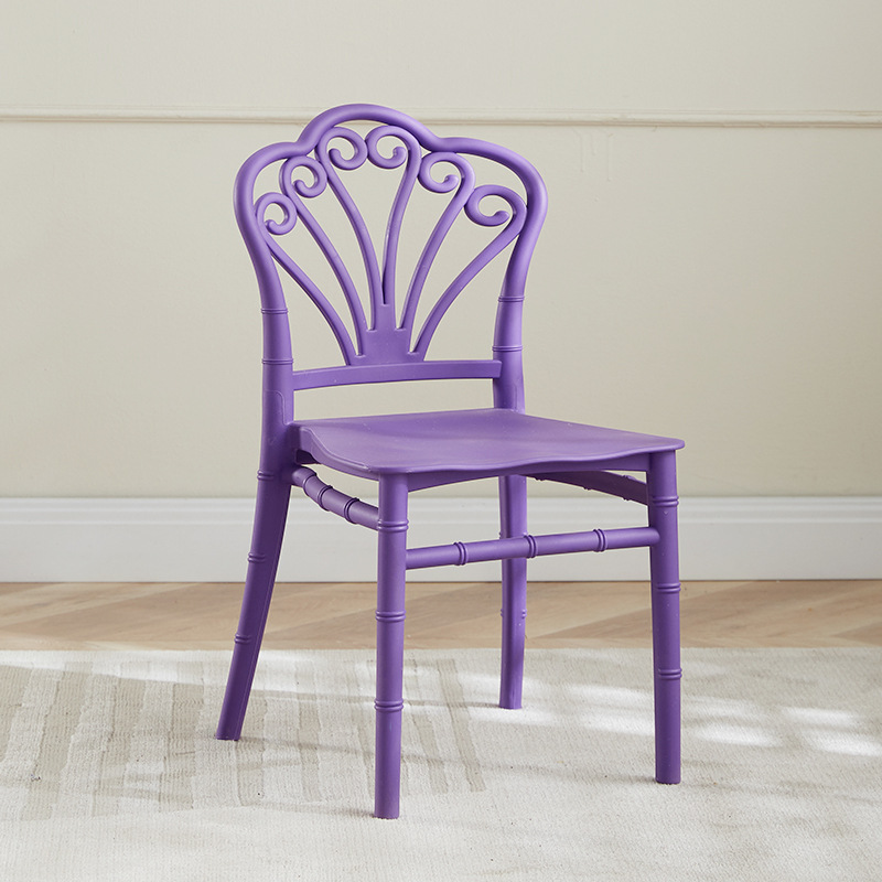 Silla infantil de bambú para banquetes, jardín de infantes o comedor, con respaldo integrado, uso doméstico o escolar