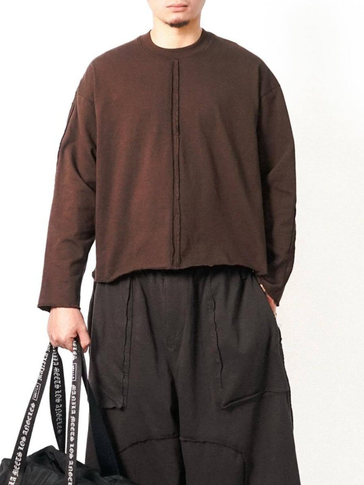 Los músculos locos de otoño nuevo hombre camisa de color sólido Europa y los Estados Unidos estilo casual lana borde de costura abierto chaqueta de manga larga para hombre