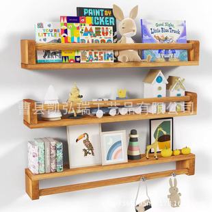 Wooden Magazine Picture Book Finishing Storage Rack Children's Toy Storage Rack Small Bookshelf Hand Companion Doll Storage Rack