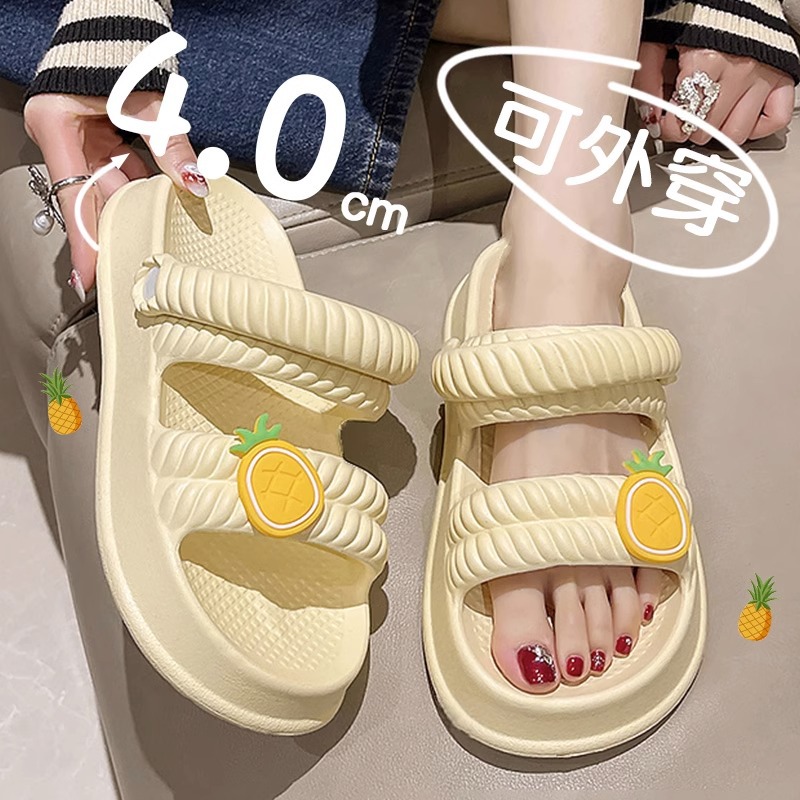 Nuevos zapatos de playa suaves sandalias casuales del todo-fósforo de las mujeres del verano lindo interior impermeable casa sandalias fabricante