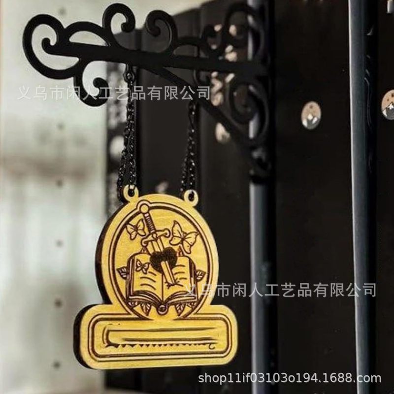 跨境新品OFF-Book Nook Tavern金属图书类型分隔器书签分隔标识架|undefined