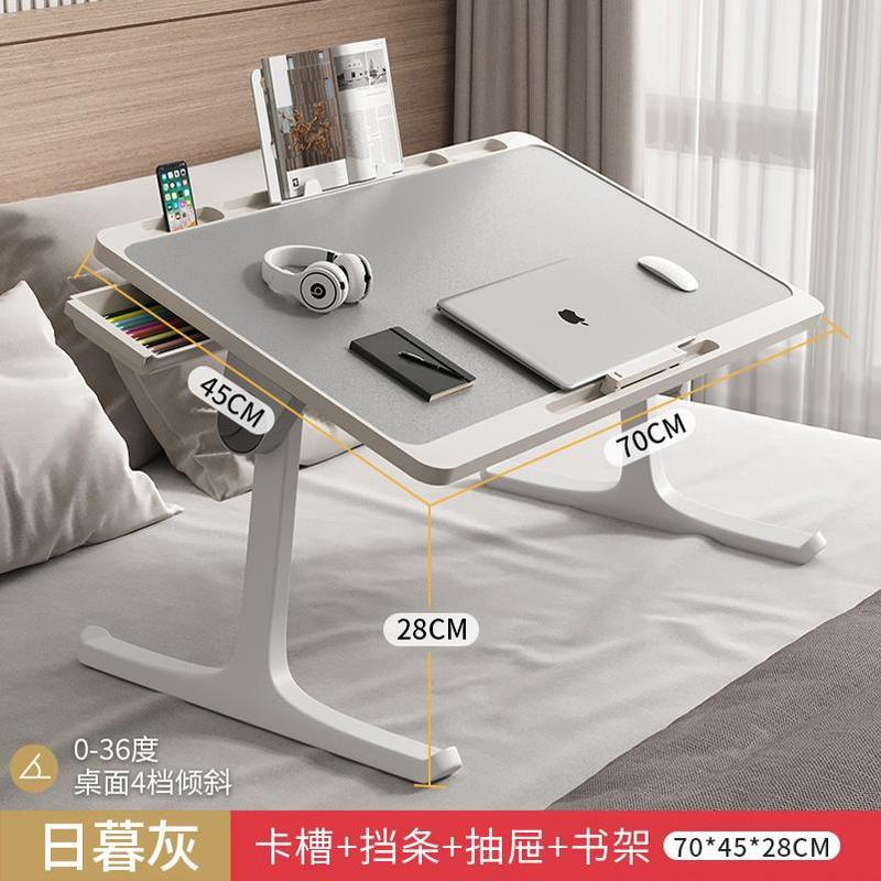 折りたたみテーブル寝室ベッド出窓デスクホーム折りたたみテーブル寮ベッドテーブル怠惰なベッドバルコニー小さな収納|undefined