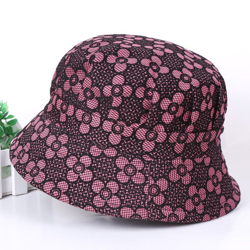 Elderly fisherman hat, casual cloth hat, elderly hat, grandmother sun hat, spring and autumn middle-aged and elderly women's hat, mother basin hat