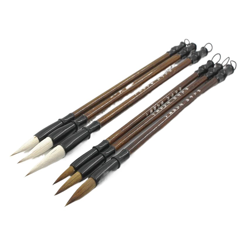 Study Room Four Treasures Jiajian weasel writing brush student practice calligraphy training class large, medium and small regular script writing brush wholesale