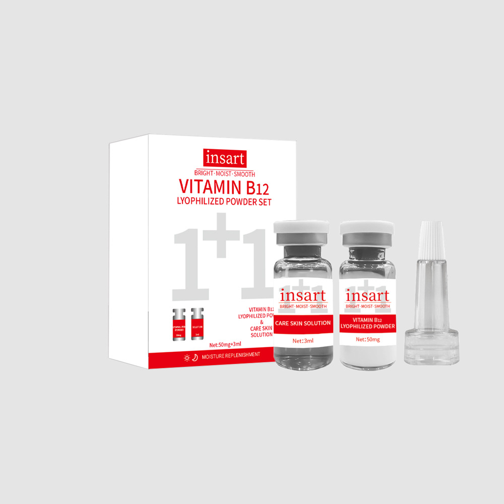 Set de Polvo Liofilizado de Péptido de Cobre y Colágeno, Hidratante, para Cuidado Facial
