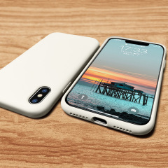 アップルX携帯電話ケースiPhonexsmax携帯ケースXR転倒防止超薄型シリコン11透明白色xsを適用