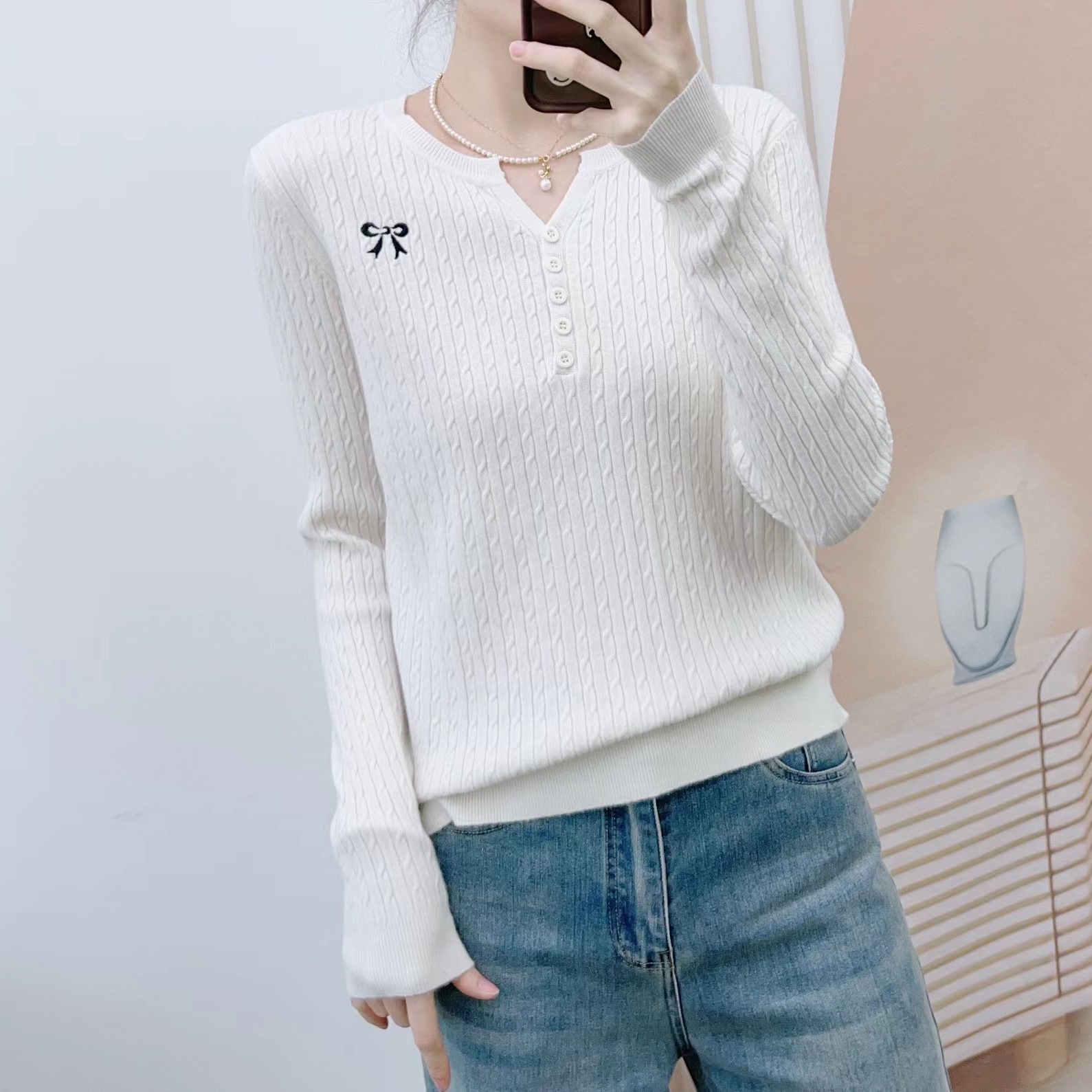 Autumn brand fashionable knitted sweater