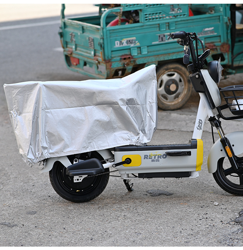 Electric Vehicle Cover, Rainproof Cover, Sunshade, Waterproof, Snowproof, Frostproof Cover, Electric Motorcycle Seat Cover, Dustproof, Thickened Oxford Cloth