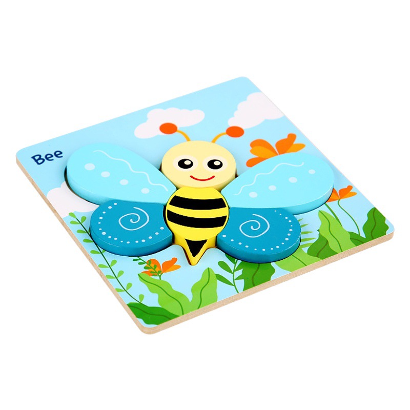 Amazon transfronterizo para niños 3D rompecabezas grande tridimensional bebé educación temprana Ilustración aprendizaje rompecabezas cognitivo juguetes educativos