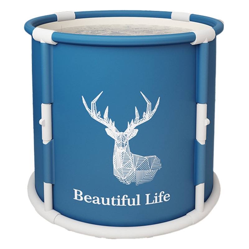 Cubo de baño plegable de un solo clic sin instalación niños adultos Cubo de baño Baño sudor sauna de vapor Cubo de baño de bañera de doble uso