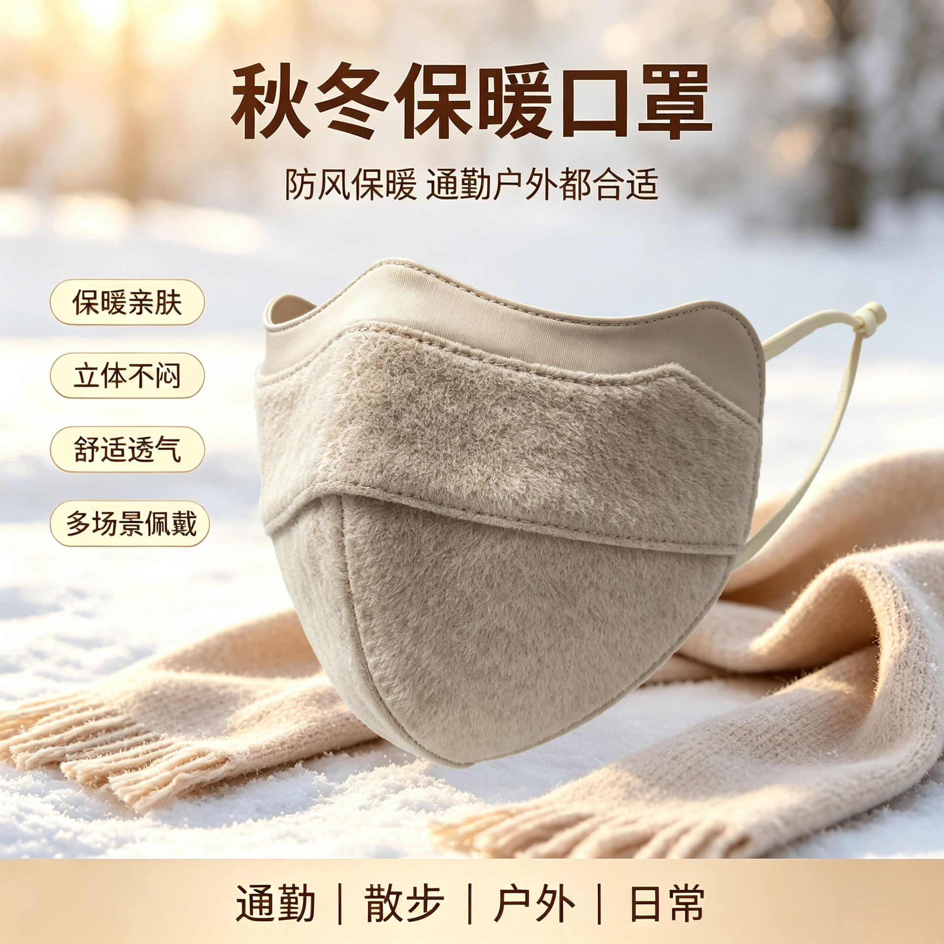2026 New Model Warm and Breathable Mask for Outdoor Sports and Running, Silk Mask for Winter Wind and Cold Protection, Cycling Face Mask