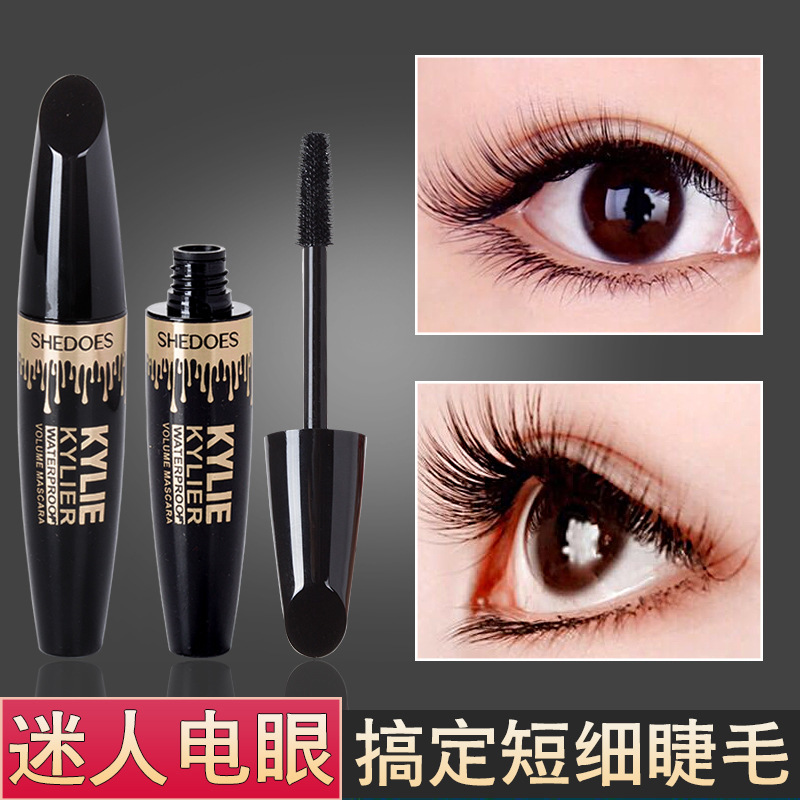 Cross-Border Makeup Shedoes Stereo 4D Thick Big Eyes Natural Long-Lasting Waterproof and Sweat-Proof Mascara
