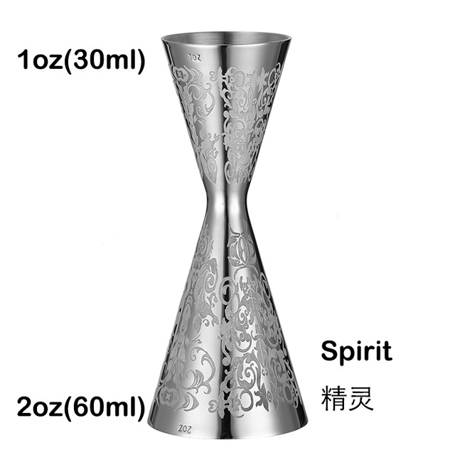 Dispositivo de medición de vino indio taza de onza cóctel taza de medición de doble cabeza 30/60 barman taza de Oz especial Jigger