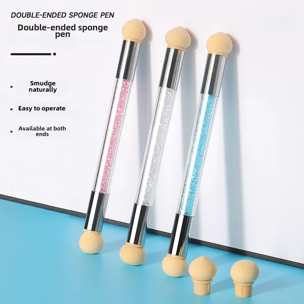 Nail tools nail art gradient blooming pen double-headed sponge pen double-headed sponge washable and replaceable 4-head point color pen