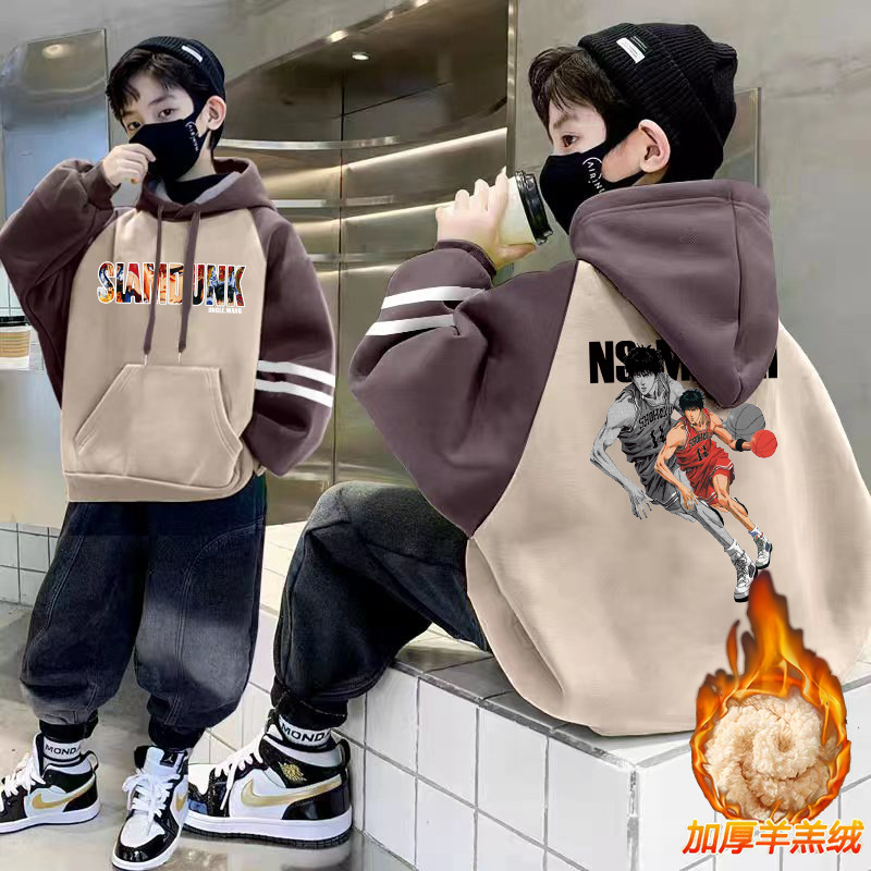 농구화 양면 프린트-카키-양벨벳