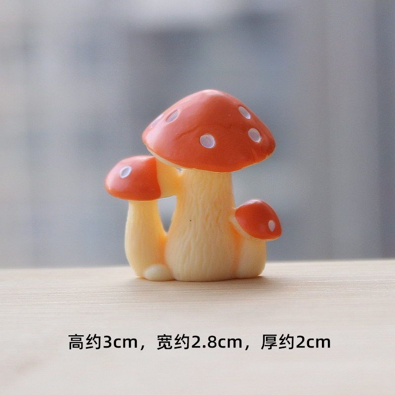 模擬樹脂キノコ、椎茸、えのきモデル装飾品、マイクロランドスケープ水景装飾、49元以上送料無料|undefined