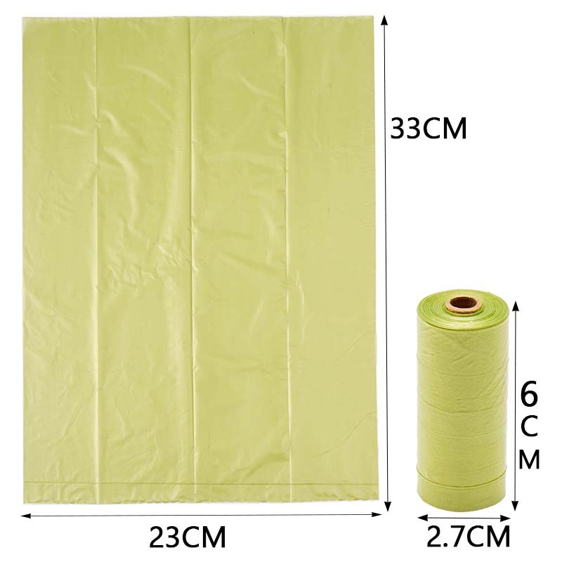 Bolsa de arena para gatos biodegradable transfronteriza bolsa de basura para mascotas bolsa de mierda para perros mascota bolsa de mierda dispensador de bolsa de heces