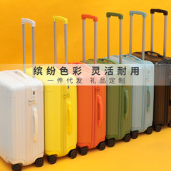 PC pull-along suitcase 20-inch check-in slim travel case student classic trendy luggage suitcase for international travel 28-inch zipper case