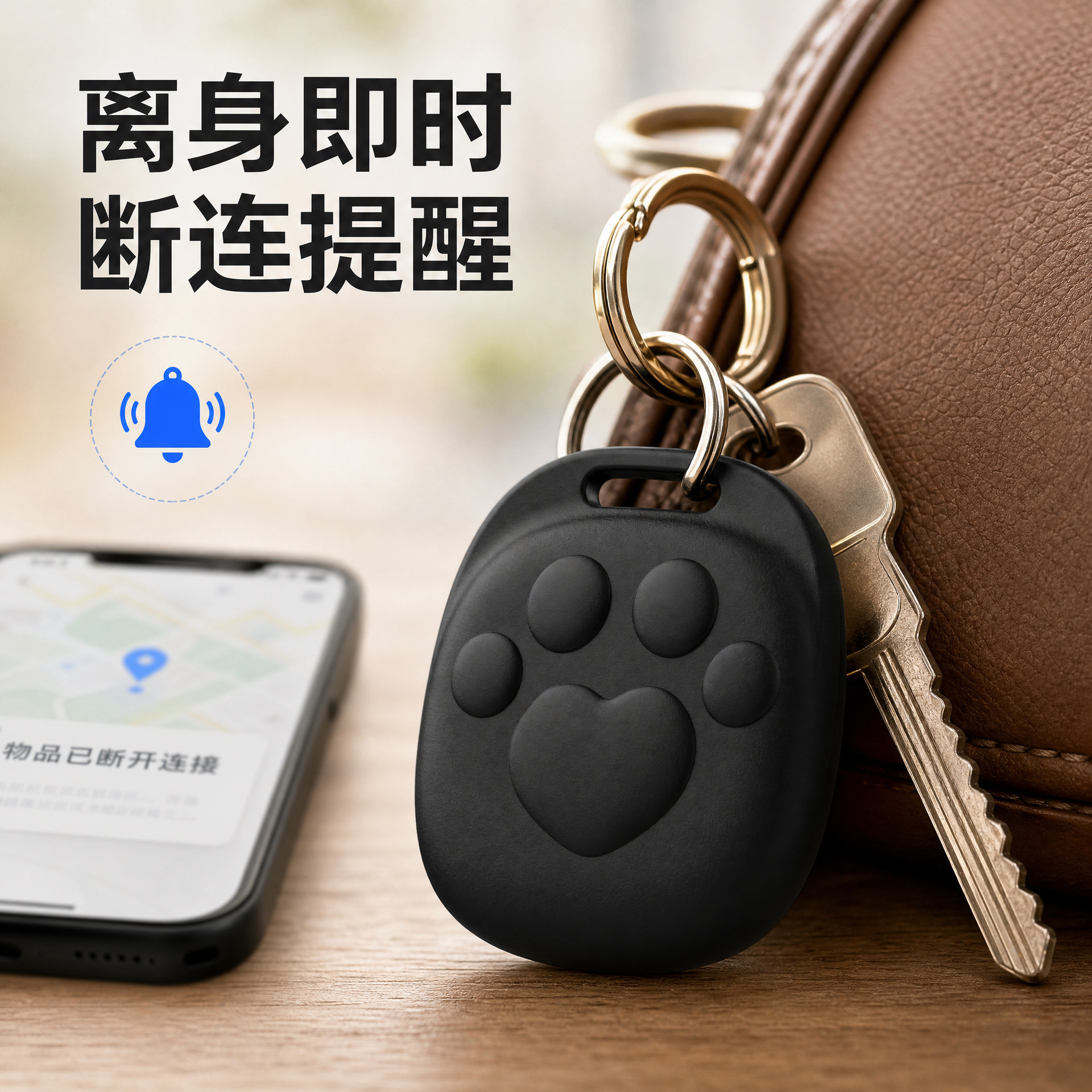 智能防丢器双系统兼容苹果谷歌查找定位器钥匙包行李箱防丢追踪器
