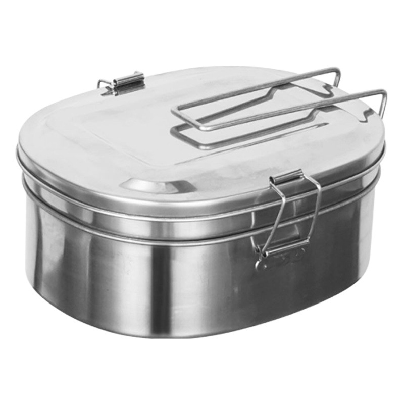 Caja de almuerzo de doble capa de grado alimenticio caja de almuerzo cuadrada con tapa caja de almuerzo para trabajadores de oficina caja de almuerzo de acero inoxidable 304