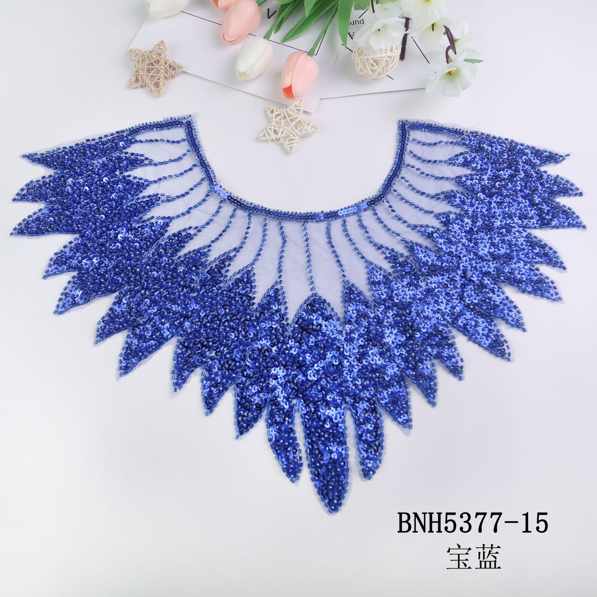 56*40cm 로얄 블루 칼라