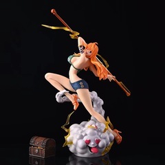 大模型ワンピースプレミアム版 IUプロポーション共鳴天気スティックナミ雲踏みナミ戦闘シーンフィギュア