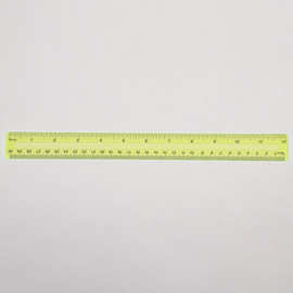 30公分直尺凹槽塑料尺子 彩色透明尺子塑 直尺30cm彩色尺