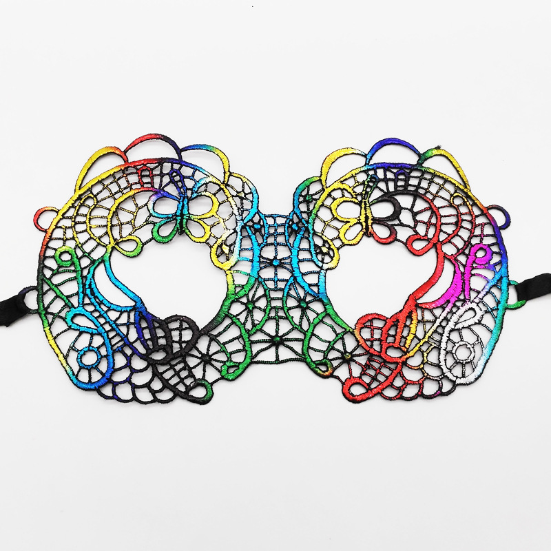 Máscaras de encaje transfronterizas, máscaras de encaje de fiestas de Halloween, máscaras de ojos especiales para carnaval de Halloween