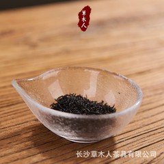 日式玻璃茶荷磨砂玻璃茶則茶鏟賞茶茶勺功夫茶具茶道配件一件代發