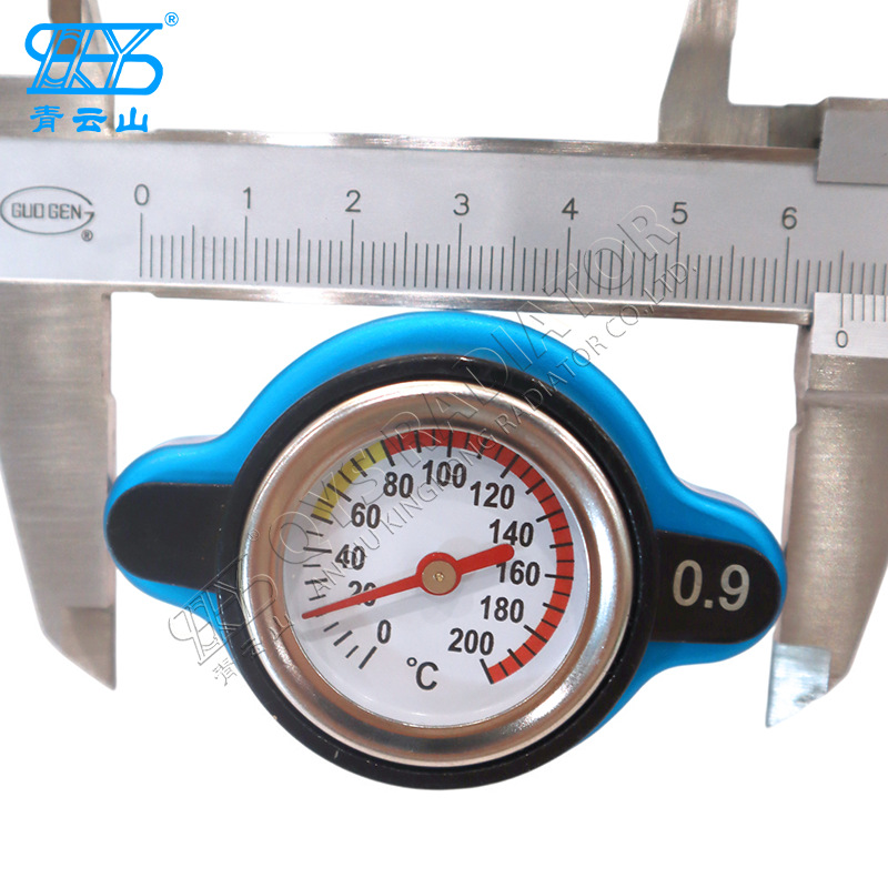 小号汽车水箱盖换热器设备压力盖带温度表可监控