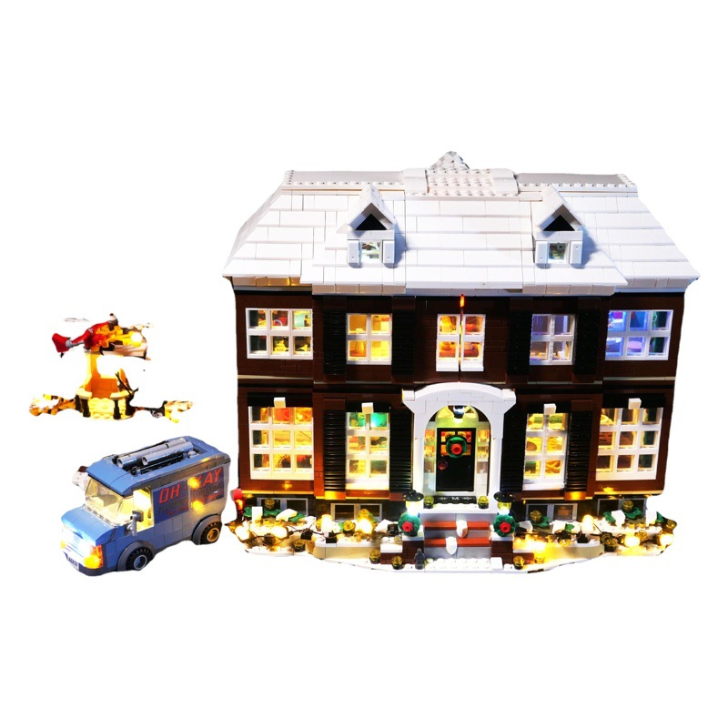 Bloques de construcción de bricolaje iluminación compatible con Lego 21330 Pequeño maestro IDEAS bloques de construcción versión de control remoto iluminación LED