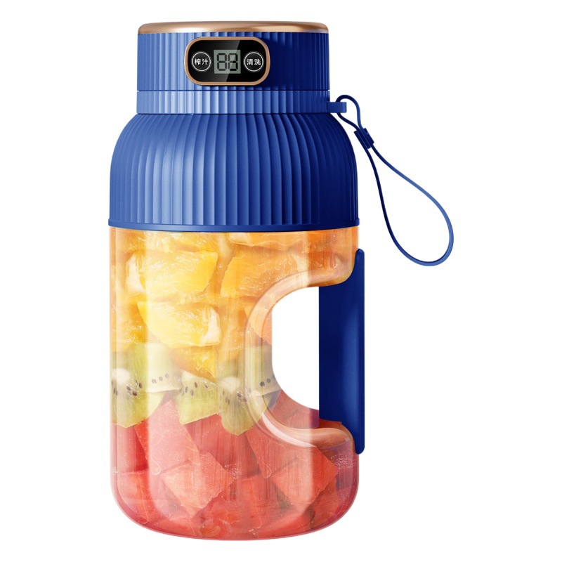 Exprimidor portátil Ton-ton, exprimidor eléctrico, botella de agua deportiva de gran capacidad, exprimidor con pantalla digital inteligente
