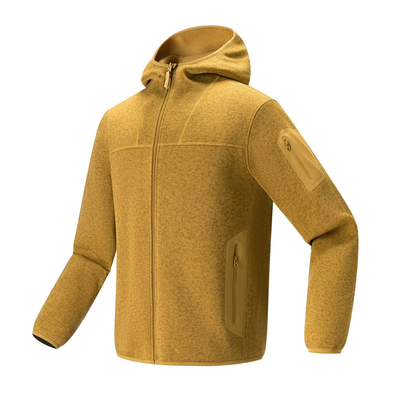 Autumn and Winter Same Style for Men and Women, Outdoor Sports Hooded Fleece Windproof and Warm Knitted Polar Fleece Jacket for Couples Autumn and Winter Same Style for Men and Women, Outdoor Sports Hooded Fleece Windproof and Warm Knitted Polar Fleece Jacket for Couples