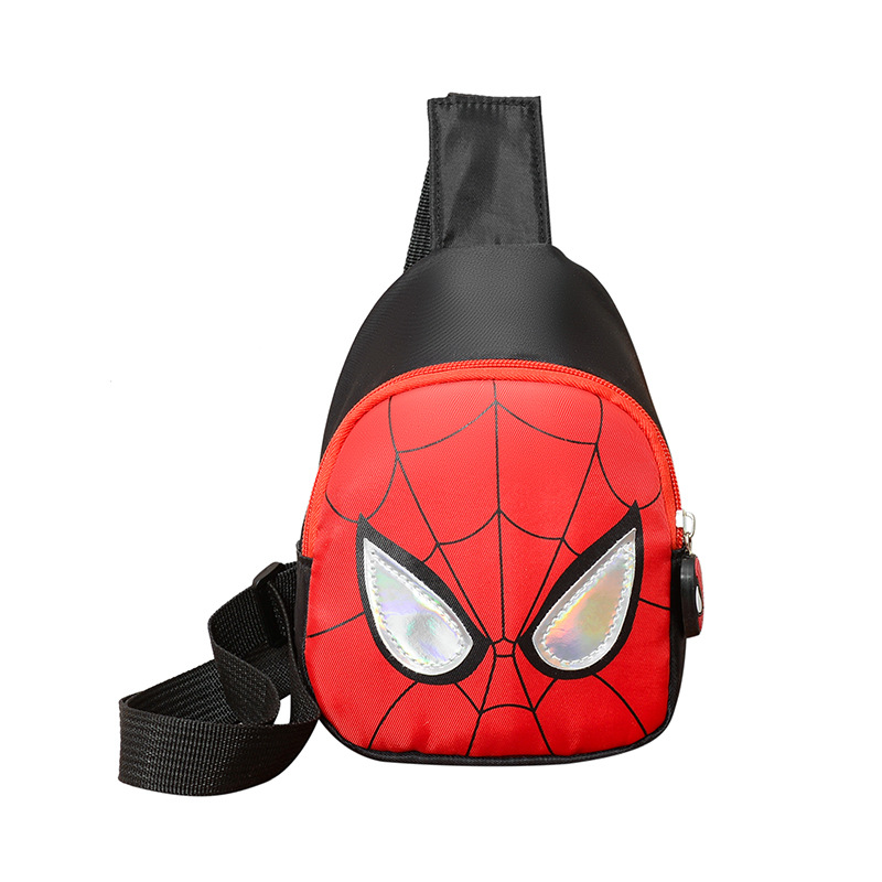 Cartoon Anime Bolso de pecho para niños y niñas Araña fresca de moda Bolso de mensajero para niños guapos Viajes al aire libre Monedero para niños