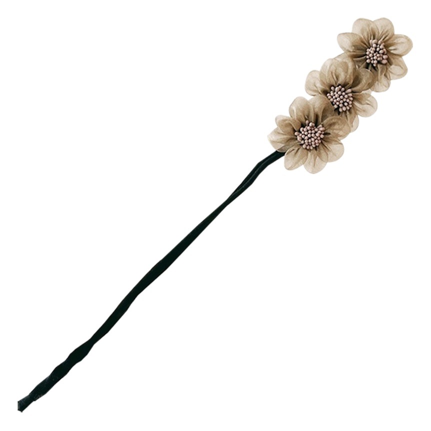 Korean Super Fairy Organza Flower Ball Head Hair Twister Sweet Elegant Popular Lazy Braided Hair Styling Artifact for Women