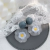 Blue earrings, silver 925 sample