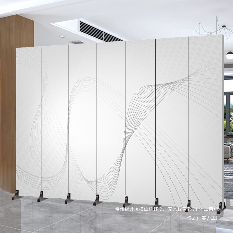 Chinese-Style Screen Partition for Living Room Entrance Facing the Door, Entrance Hall, Hotel Private Room, Office Decoration, Home Mobile Screen