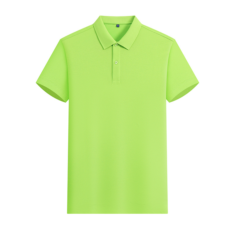 Camiseta POLO de color sólido CVC de 180g y 40 unidades con LOGO estampado, ropa de trabajo de manga corta, ropa de trabajo de verano hecha a medida, fabricante de ropa hecha a medida.