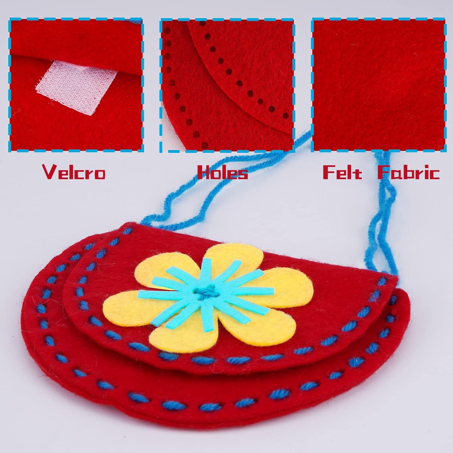 Transfronterizo nuevo traje de costura DIY 8 paquetes de principiante billetera traje hecho a mano niñas regalos hechos a mano