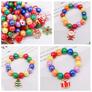 Children's Bracelet New Christmas Series Santa Claus Bracelet Pendant Girl's Bracelet Cross Border