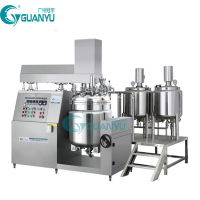 化妆品生产设备100L乳化机电加热双向搅拌变频调速真空均质乳化机