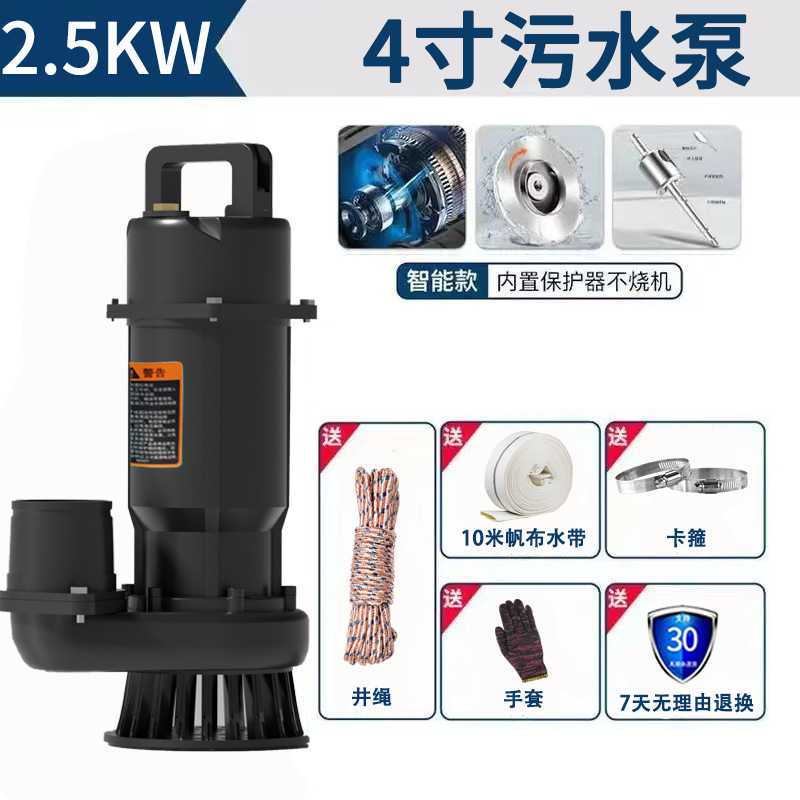 Pequeña bomba de agua agrícola bomba de corte bomba de aguas residuales bomba sumergible doméstica bomba de alta elevación 220V bomba de riego