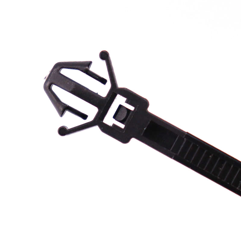 飞机头插销式尼龙扎带自锁式塑料扎线汽车基板固定绑带126-00168