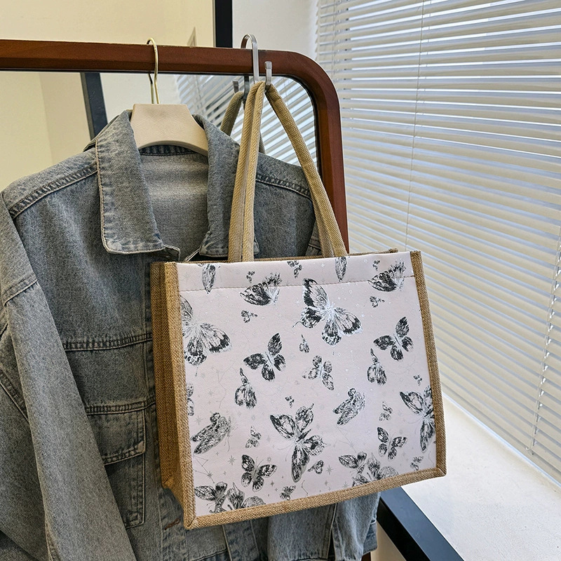 Корейская хлопковая и льняная сумка женская новая высокая ценность