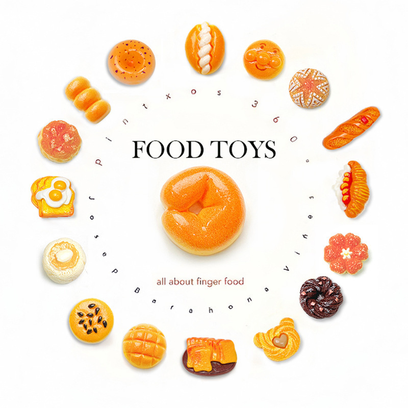 卡通微缩仿真食玩混款树脂配件奶油胶手工diy饰品迷你冰箱贴配件