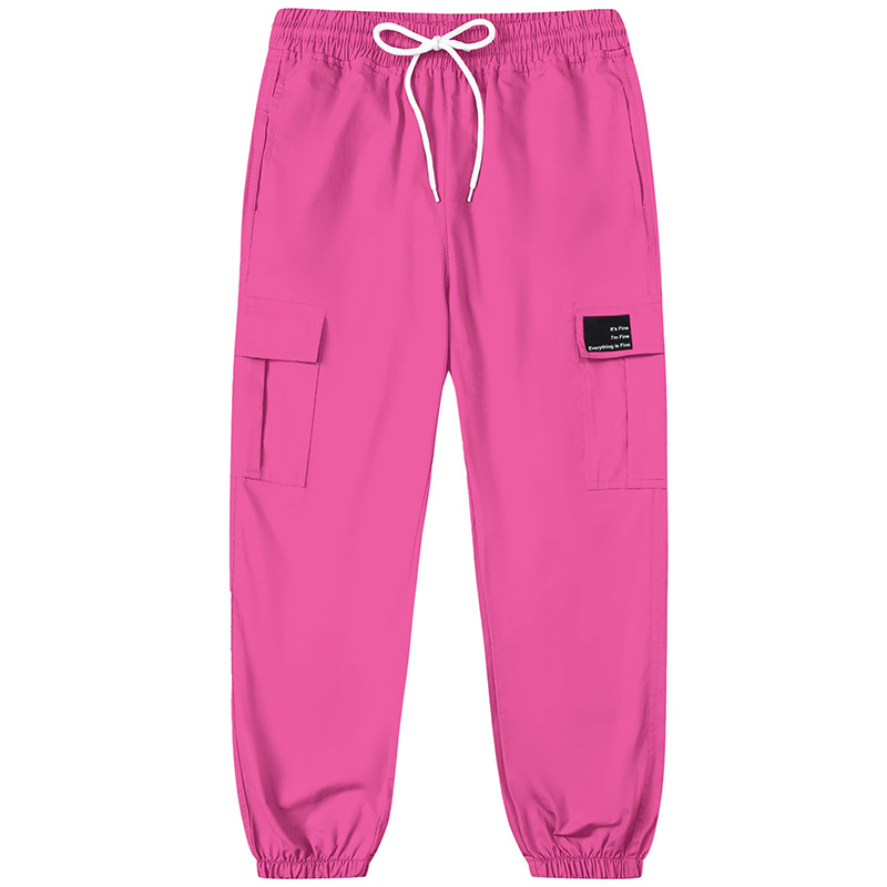 Pantalones Cargo con Puño para Mujer de Algodón con Cintura Elástica image 14